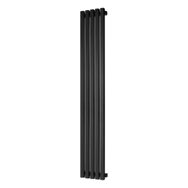 Стальной трубчатый радиатор Stout Tube Quadro QV40-1750 R 5 секций, нижнее подключение (черный)