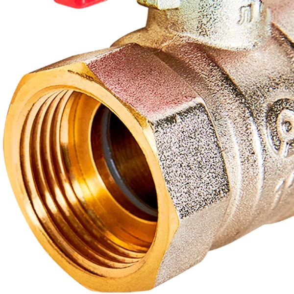 Кран шаровой Rommer с американкой НВ 1, ручка бабочка