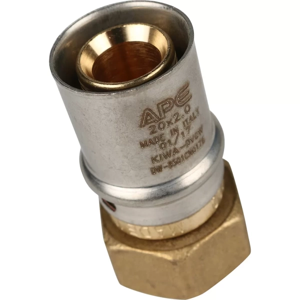 Пресс переходник с накидной гайкой Stout 1/2 x 20