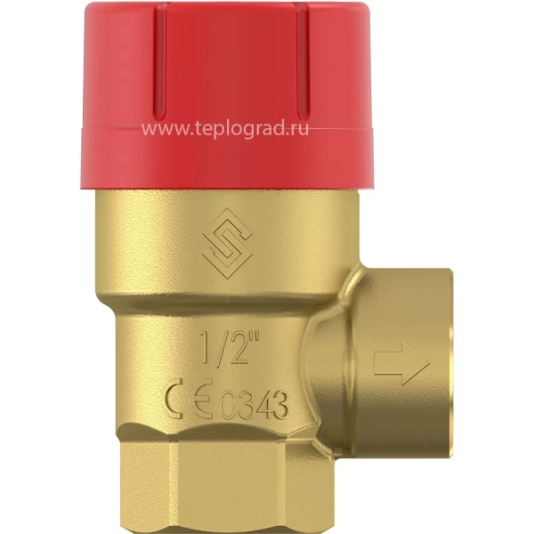 Клапан предохранительный Flamco Prescor 1/2x1/2 - 4 бар для системы отопления