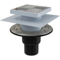 Душевой трап AlcaPlast APV4444 150x150 DN50/75 регулируемый, вертикальный выпуск