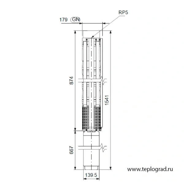 Скважинный насос Grundfos SP 95-3 3x380 6" 19001903
