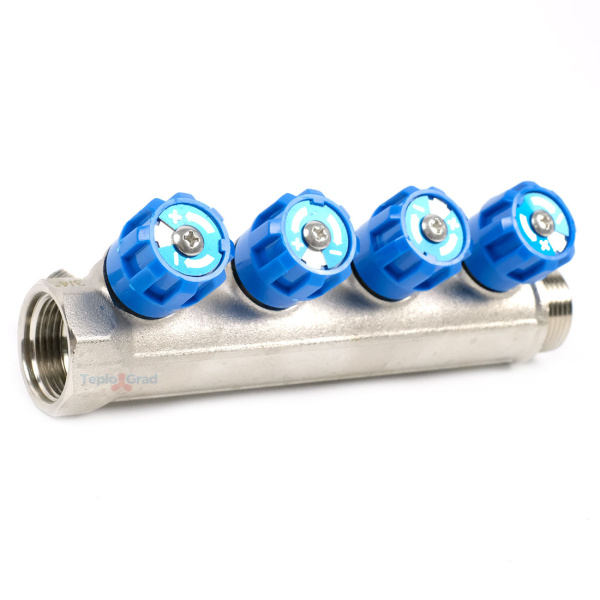 Коллектор Valfex регулирующий 3/4x1/2 на 4 выхода