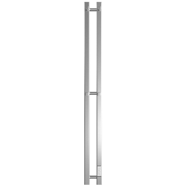 Электрический полотенцесушитель Stout ROCK quadro 80x1200 хром 2 опоры