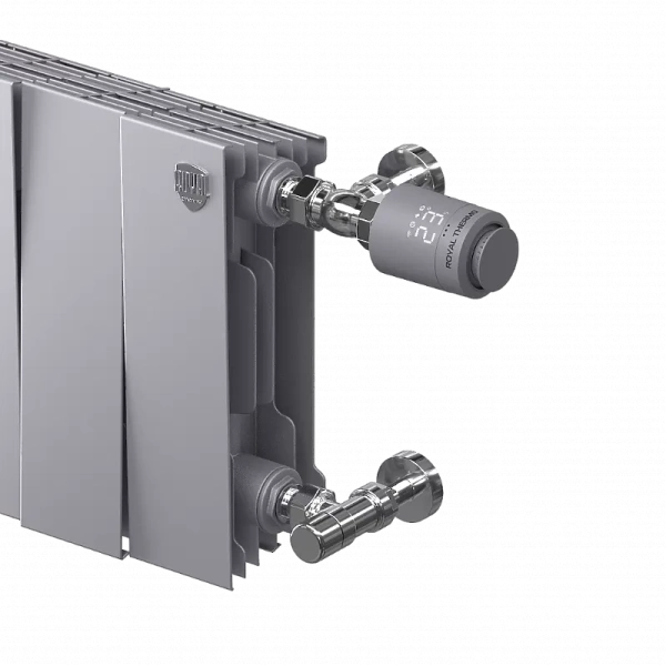 Набор термостатический для радиатора осевой Royal Thermo Design Pro 15 М30х1,5 (хром)