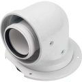 Отвод коаксиальный Stout 60/100 90° PP-AL совместимый с Buderus и Bosch