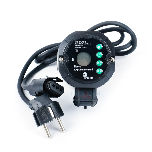 Насос циркуляционный Wester WPE 15-12T для ГВС с таймером и дисплеем