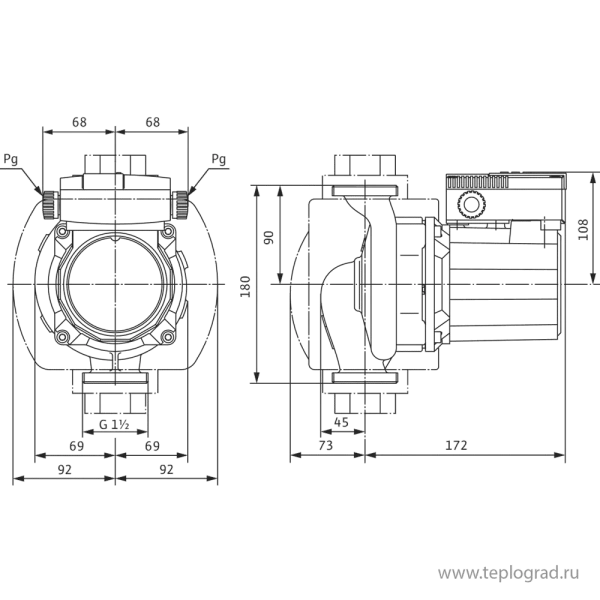 Циркуляционный насос Wilo TOP-S 25/10 DM PN6/10 3x400
