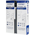 Биметаллический радиатор Stout Titan Ventil 500 4 секции, нижнее подключение, графит