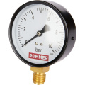 Манометр радиальный Rommer 100 мм, 0-10 бар, 1/2
