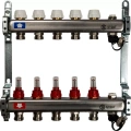 Коллектор Stout на 5 выходов с расходомерами, с клапаном вып. воздуха и сливом - SMS-0927-000005