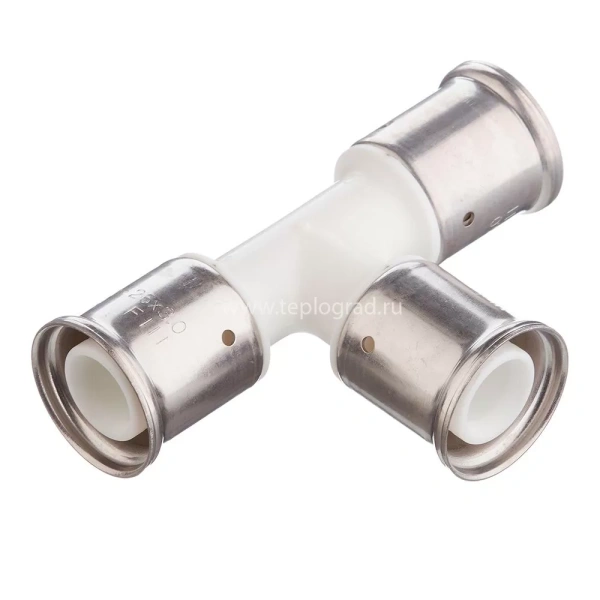Пресс тройник Henco 26x26x26 белый
