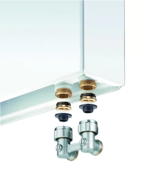 Узел нижнего подключения угловой Oventrop Multiflex F ZB 3/4 НГ x 3/4 НР