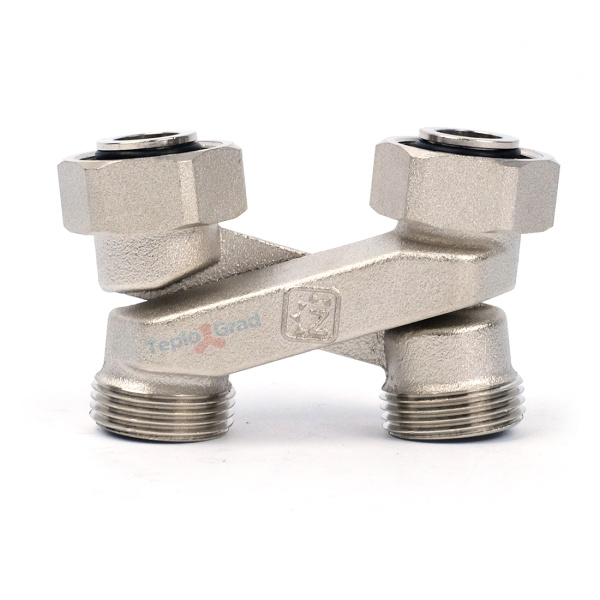 Узел нижнего подключения перекрестный Zeissler 3/4x3/4 прямой