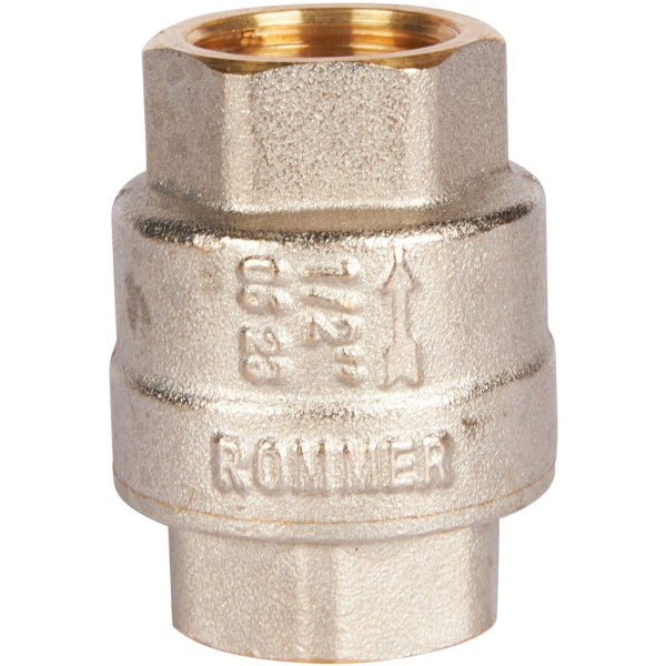 Обратный клапан Rommer  1/2 с пластиковым седлом