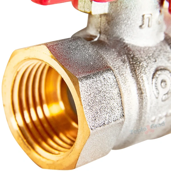 Кран шаровой Rommer НВ 1/2, ручка бабочка