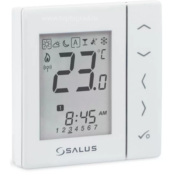 Термостат беспроводной цифровой Salus VS10WRF белый
