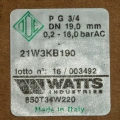 Соленоидный клапан Watts 850T 3/4 230V НЗ
