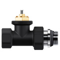 Набор термостатический прямой Royal Thermo Design 1/2" М30х1,5 (черный)