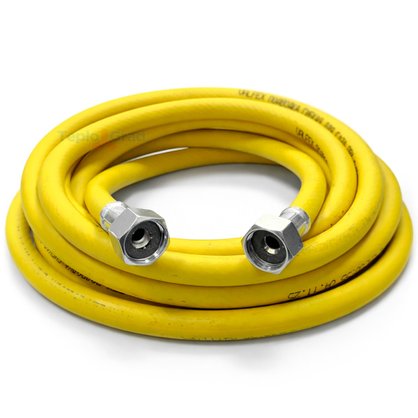 Подводка гибкая для газа Valfex 1/2" 5м с полиэфирной нитью