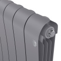 Биметаллический радиатор Royal Thermo Infinity 500 Silver Satin 10 секций