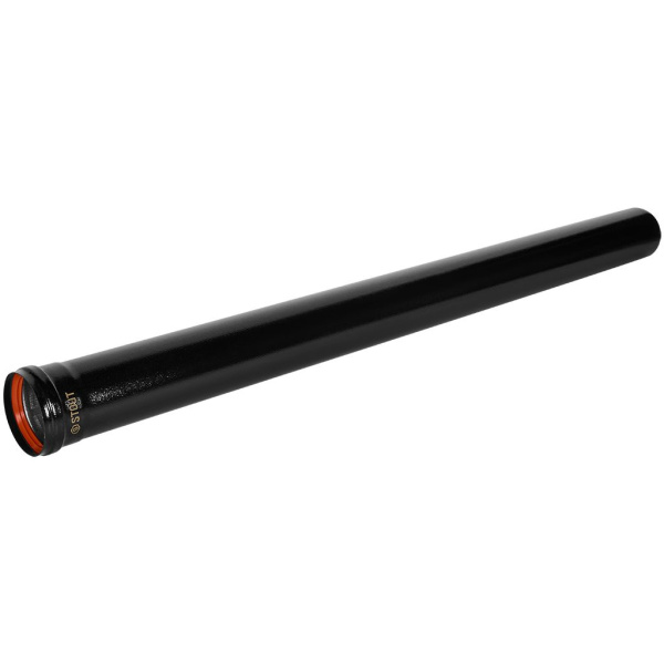 Удлинитель дымохода Stout Dn 80 1000 мм черный