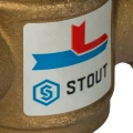 Термостатический смесительный клапан Stout G 1 1/2M-G 1 1/2F-G 1M 60°С