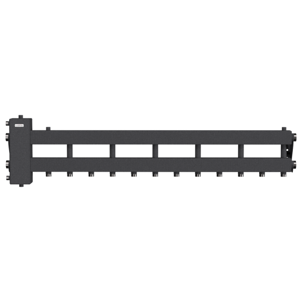 Балансировочный коллектор Gidruss BM-150-7D (до 150 кВт, подкл. котла G 1 1/2, 6 контуров G 1)