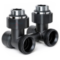 Узел нижнего подключения Royal Thermo Design угловой 1/2x3/4, черный