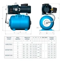 Насосная станция Unipump AUTO JET 100 L (бак 50 л)