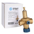 Клапан автоматической подпитки Stout 1/2 ВВ с выходом под манометр
