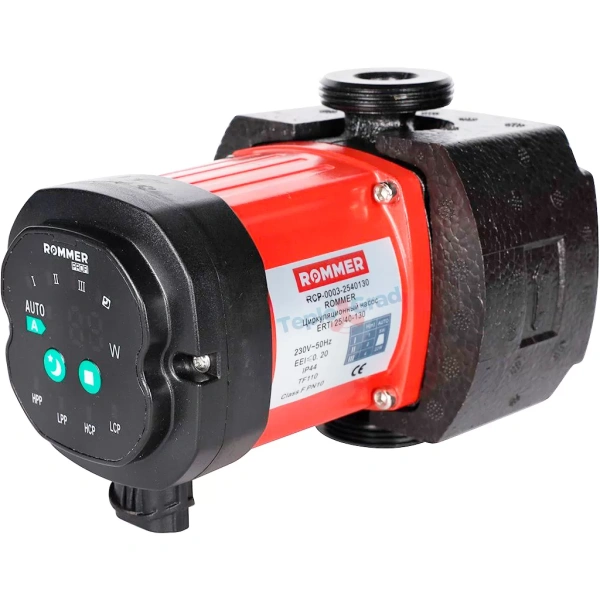 Циркуляционный насос Rommer ERTI 25/40-130 с теплоизоляцией