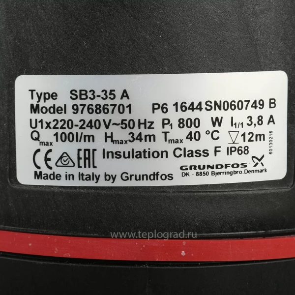 Колодезный насос Grundfos SB 3-35 A