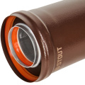Удлинитель дымохода коаксиальный Stout 60/100 500 мм коричневый