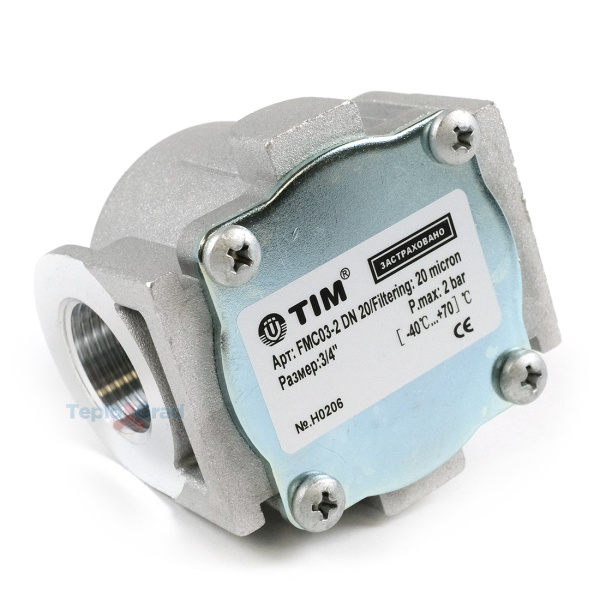 Газовый фильтр компактный TIM 3/4 (до 20 микрон)