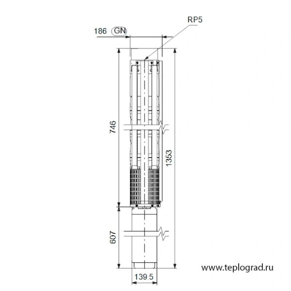 Скважинный насос Grundfos SP 95-2N 3x380 6" 19516902