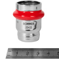 Заглушка 22 Rommer из нержавеющей стали прессовой