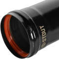 Удлинитель дымохода Stout Dn 80 1000 мм черный