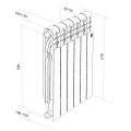 Алюминиевый радиатор Royal Thermo Revolution 500 8 секций