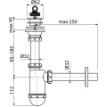 Сифон для раковины AlcaPlast A421