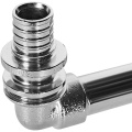 Трубка Г-образная Rommer 16/1000  для подключения радиатора