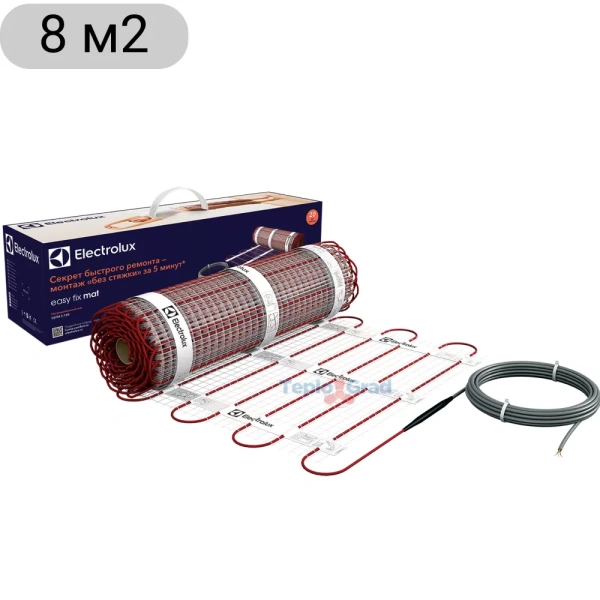 Электрический теплый пол Electrolux EEFM 2-150-8, 8м2, 1200Вт