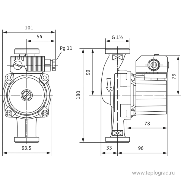 Циркуляционный насос Wilo STAR-Z 25/6