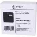 Проводной комнатный регулятор Stout R-9b, черный