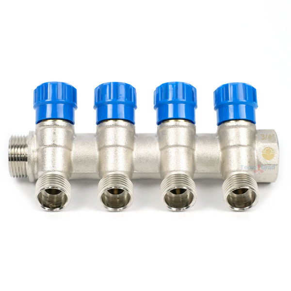 Коллектор Valfex регулирующий 3/4x1/2 на 4 выхода