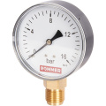 Манометр радиальный Rommer 80 мм, 0-16 бар, 1/2