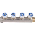 Коллектор Stout с регулировочными клапанами 3/4, 4 отвода 1/2