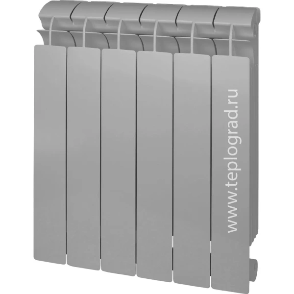 Биметаллический радиатор Global Style Plus 500 4 секции, цвет серый 2676