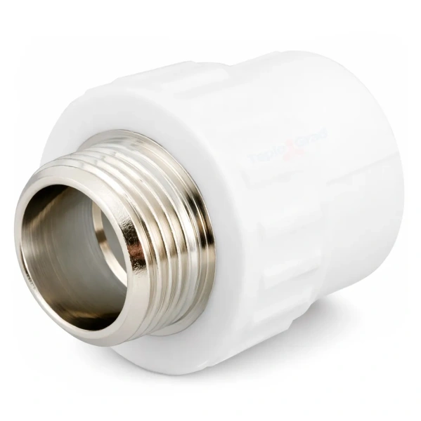 Муфта переходная с наружной резьбой Valfex 25x1 PP-R