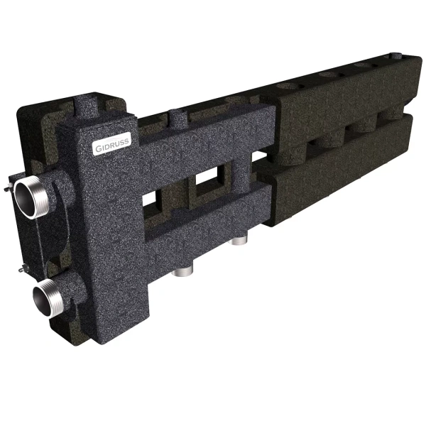 Балансировочный коллектор Gidruss BM-80-4D.EPP (до 80 кВт, 4 контура)